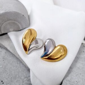 Σκουλαρίκια Mixed Hearts