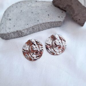 Σκουλαρίκια Σφυρήλατα Στρογγυλά